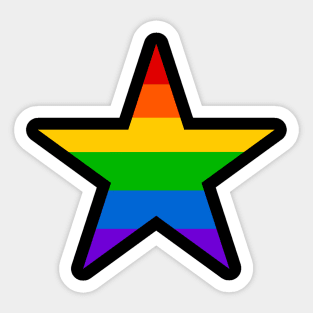 Gay Pride Star Sticker